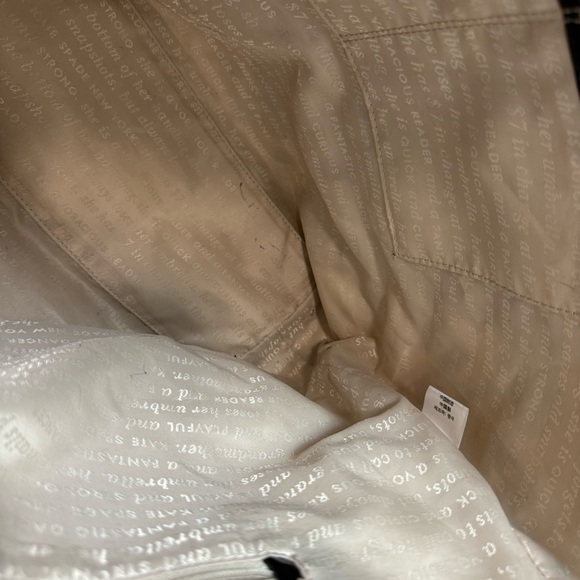 Kate Spade Bon Shopper Tote Flicker Fabric Yellow Black Print Shoulder Bag - Picture 15 of 16